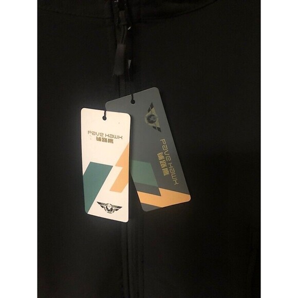 Pave Hawk Tactical Sharkskin Black Jacket w/hood Men's 2/3XL New With Tags - Picture 6 of 14